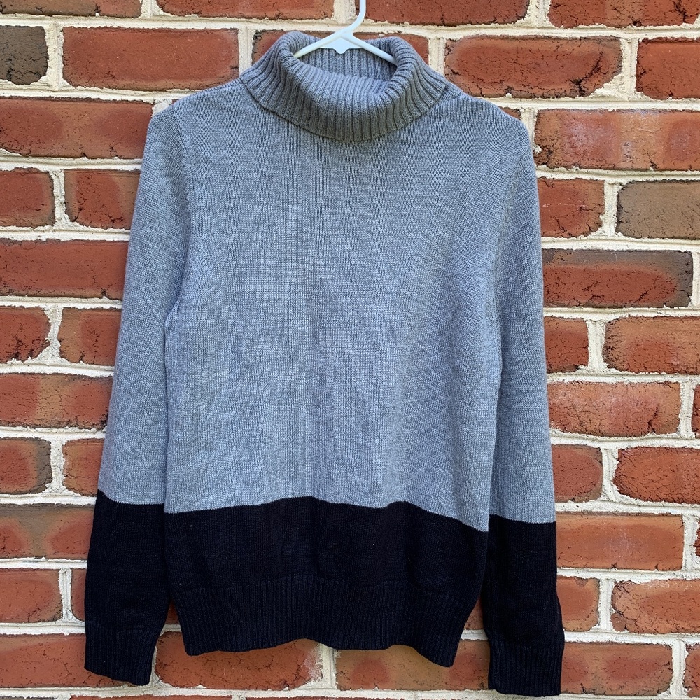 Croft & Barrow Turtleneck Black and Grey Sweater